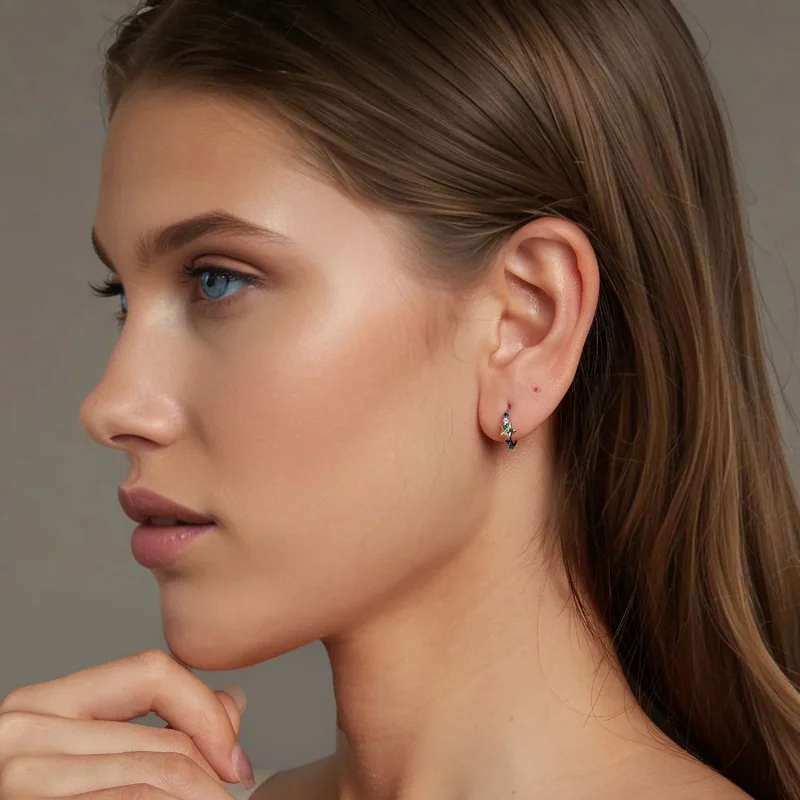 (image for) PANDORA Style Colorful star earrings - BSE1048 - View 7