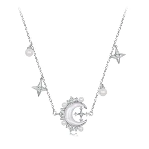 (image for) PANDORA Style Crescent Moon Necklace - YIN115