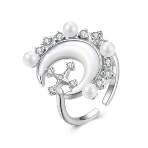 (image for) PANDORA Style Crescent Moon Ring - YIR243-E