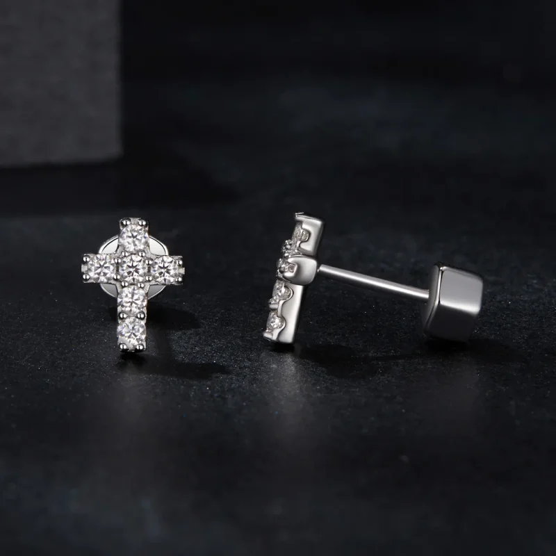 (image for) PANDORA Style Cross earrings (one certificate) - MSE070 - View 4