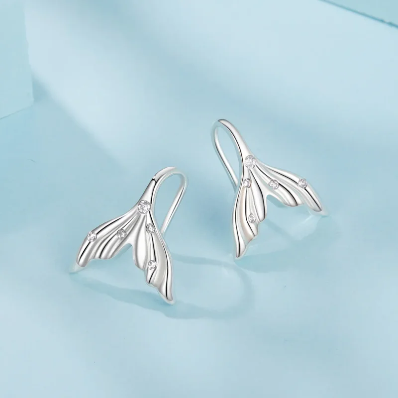 (image for) PANDORA Style Fishtail earrings - SCE1807 - View 3
