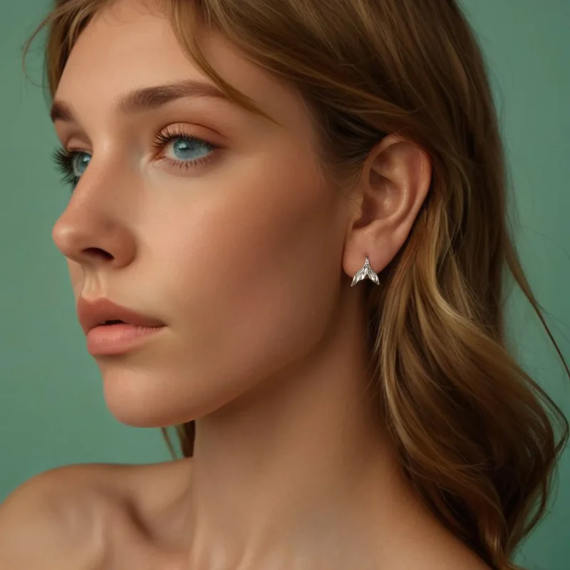(image for) PANDORA Style Fishtail earrings - SCE1807 - View 8