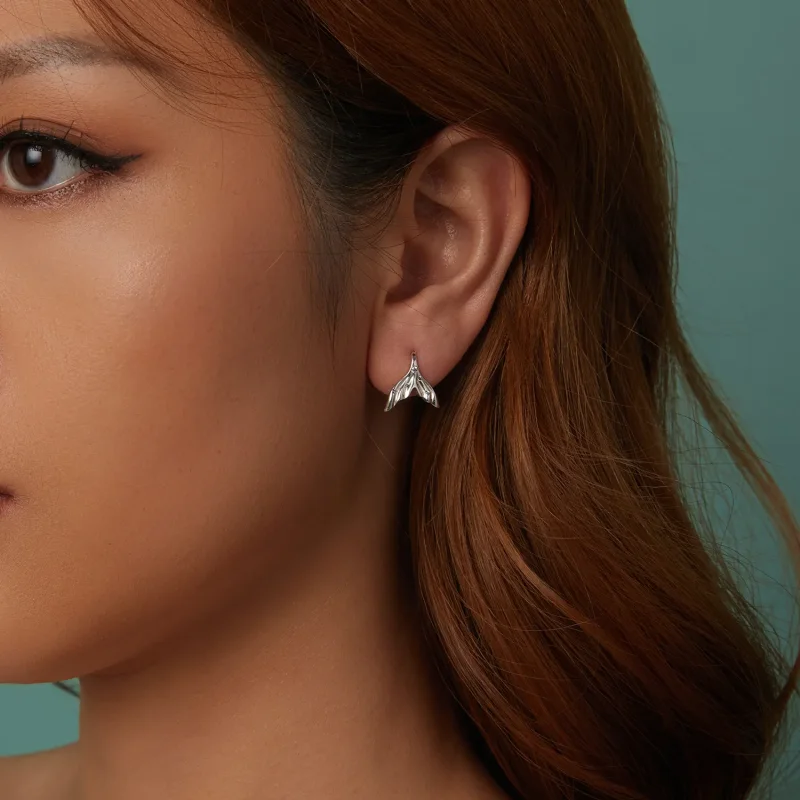 (image for) PANDORA Style Fishtail earrings - SCE1807 - View 10