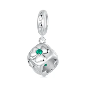 (image for) PANDORA Style Four Leaf Clover Dice Pendant - SCC2839