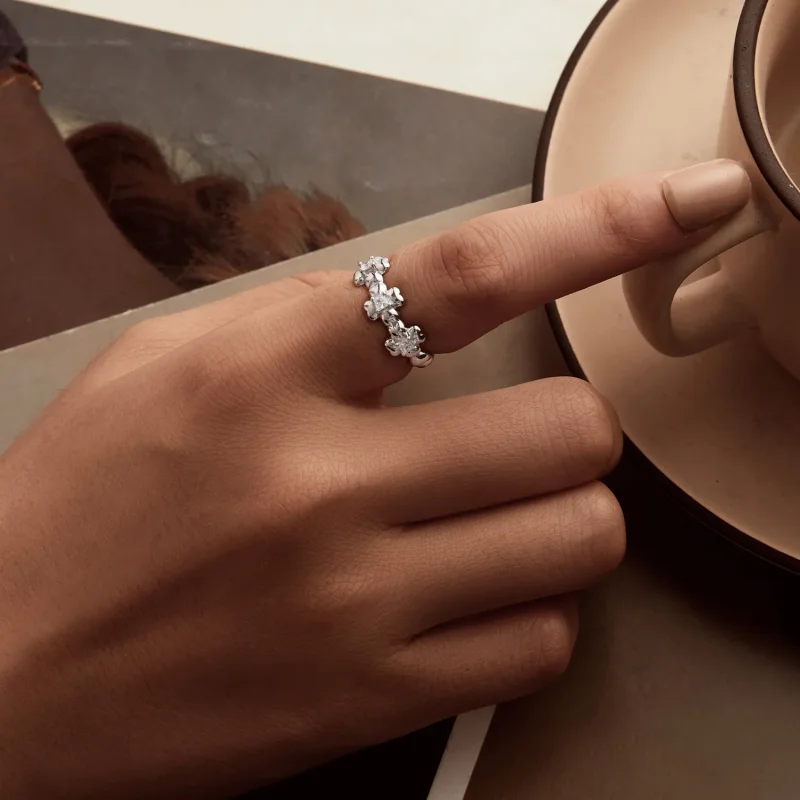 (image for) PANDORA Style Four Leaf Clover Ring - SCR1045 - View 5