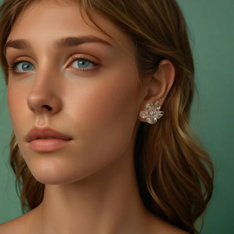 (image for) PANDORA Style Fresh flower earrings - SCE1804 - View 7
