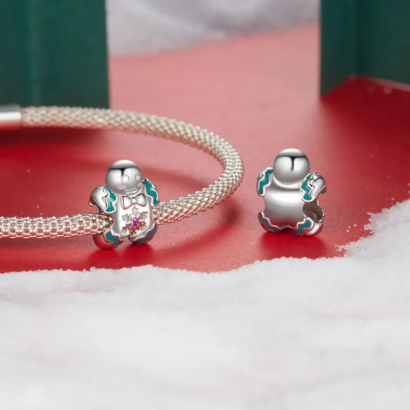 (image for) PANDORA Style Gingerbread Man Beads - BSC1068 - View 4