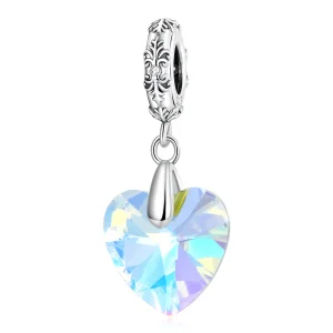 (image for) PANDORA Style Glass Heart Beads - BSC602