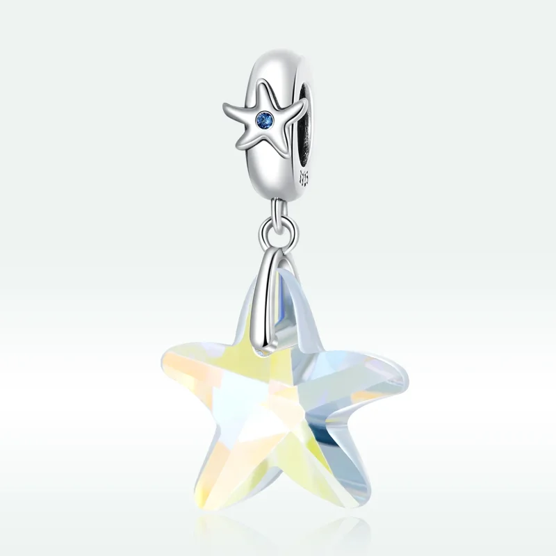 (image for) PANDORA Style Glass starfish beads - BSC599 - View 3