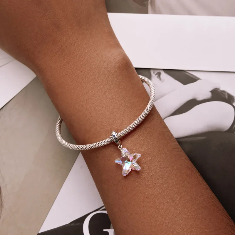 (image for) PANDORA Style Glass starfish beads - BSC599 - View 6
