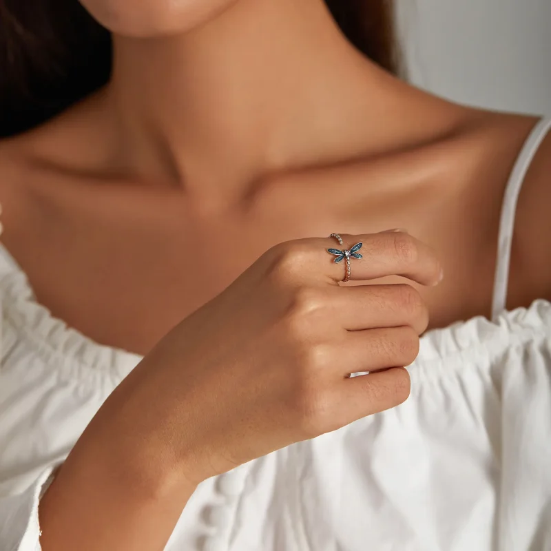 (image for) PANDORA Style Gorgeous Dragonfly Ring - BSR216 - View 6