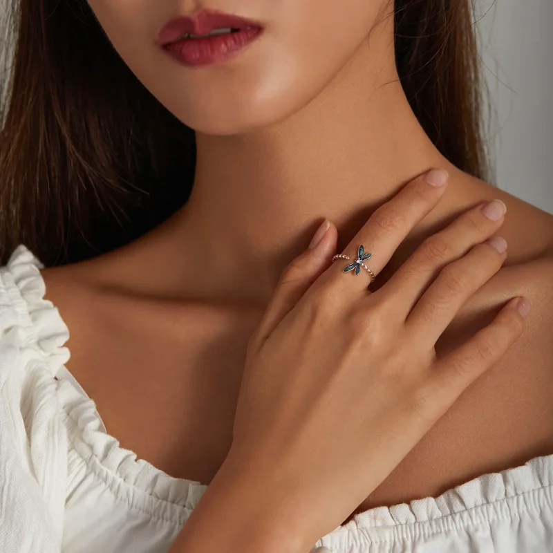 (image for) PANDORA Style Gorgeous Dragonfly Ring - BSR216 - View 7
