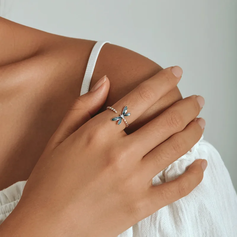 (image for) PANDORA Style Gorgeous Dragonfly Ring - BSR216 - View 8