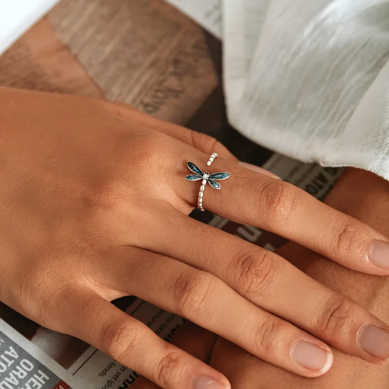 (image for) PANDORA Style Gorgeous Dragonfly Ring - BSR216 - View 9