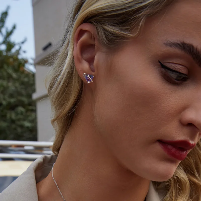 (image for) PANDORA Style Gradient starry sky earrings - SCE1768 - View 7