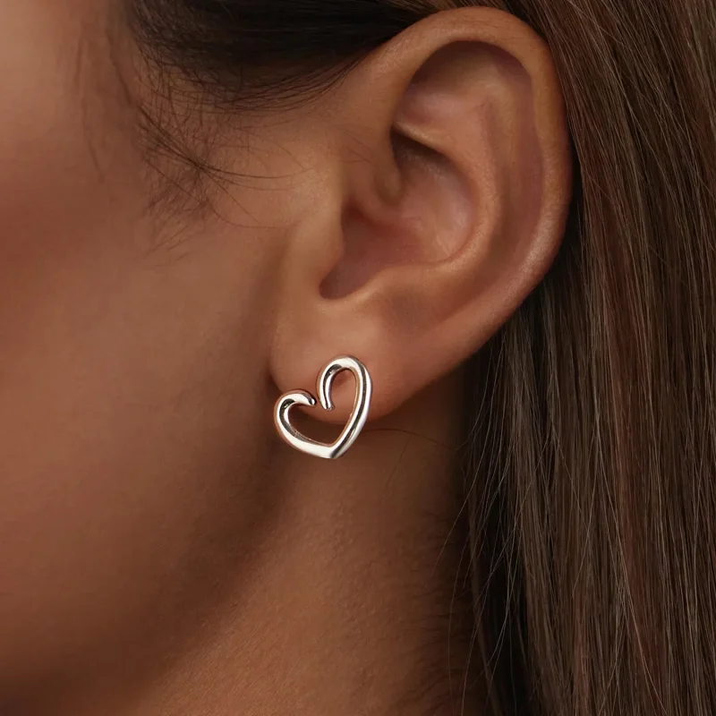 (image for) PANDORA Style Heart earrings - SCE1769 - View 6