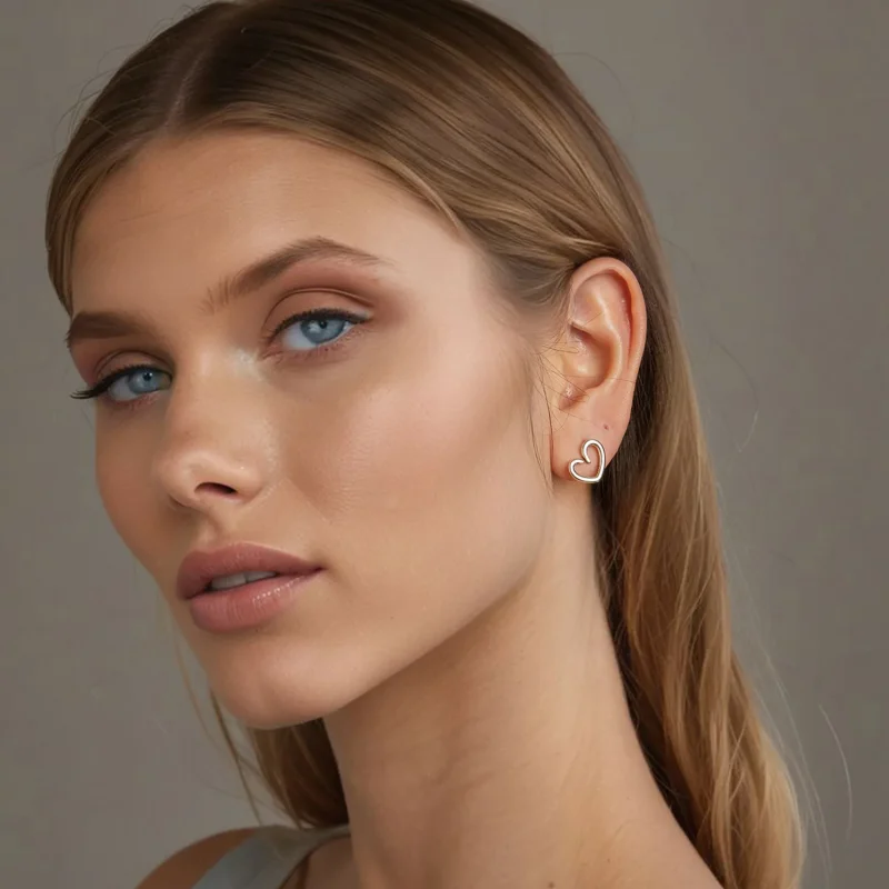 (image for) PANDORA Style Heart earrings - SCE1769 - View 8