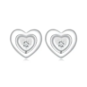 (image for) PANDORA Style Heart Starburst Earrings - BSE1045