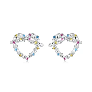 (image for) PANDORA Style Heart twist earrings - SCE1776