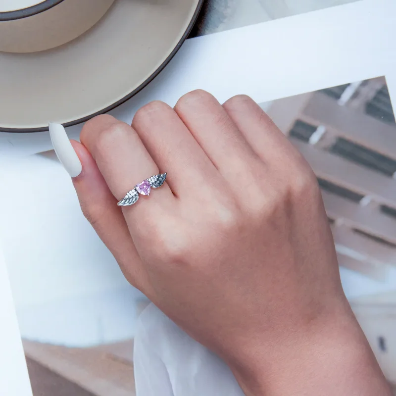 (image for) PANDORA Style Heart Wings Ring - SCR874 - View 7