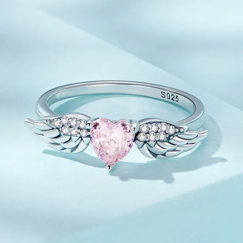 (image for) PANDORA Style Heart Wings Ring - SCR874 - View 8