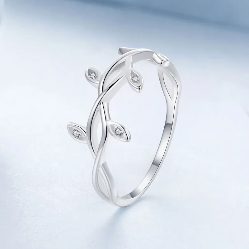 (image for) PANDORA Style Leaf Ring - BSR581 - View 2