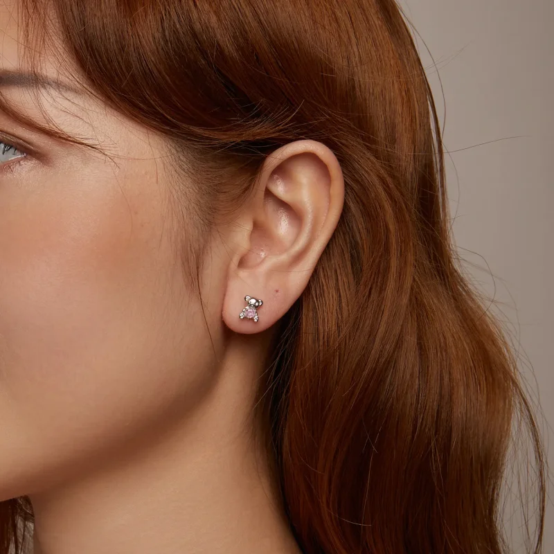 (image for) PANDORA Style Love Bear Earrings - SCE1774 - View 9