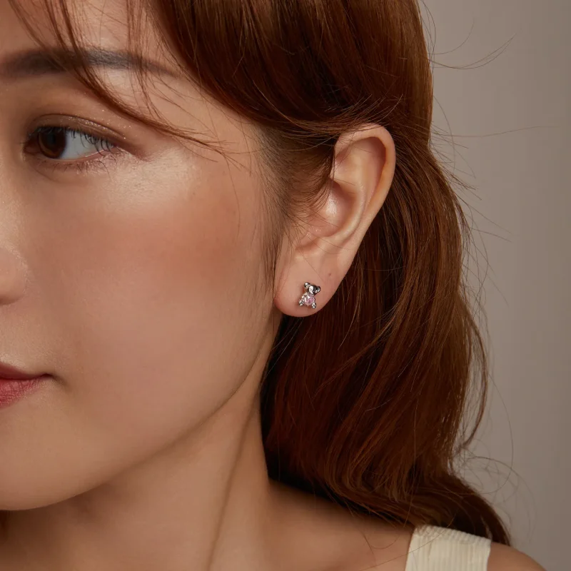 (image for) PANDORA Style Love Bear Earrings - SCE1774 - View 10