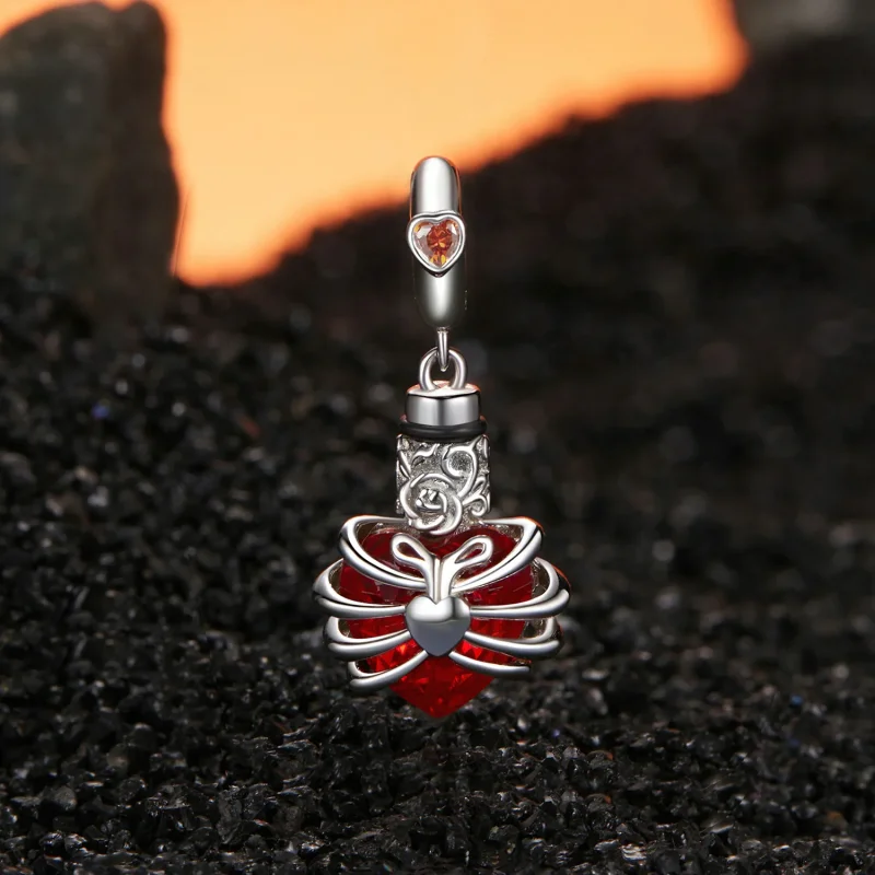 (image for) PANDORA Style Memorial Rose Heart Red - BSC1058-RD - View 2