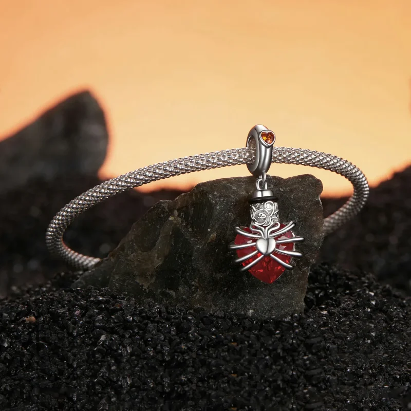 (image for) PANDORA Style Memorial Rose Heart Red - BSC1058-RD - View 3