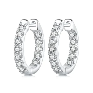 (image for) PANDORA Style Moissanite sparkling earrings (with one certificate) - MSE060
