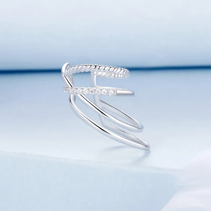 (image for) PANDORA Style Multi-layered ear cuff - BSE1063 - View 2