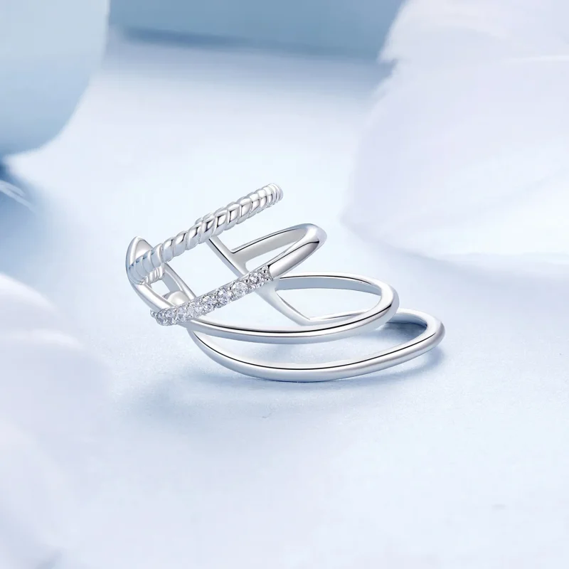 (image for) PANDORA Style Multi-layered ear cuff - BSE1063 - View 3