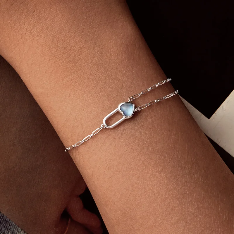 (image for) PANDORA Style Natural Aquamarine Bracelet - BSB191 - View 3