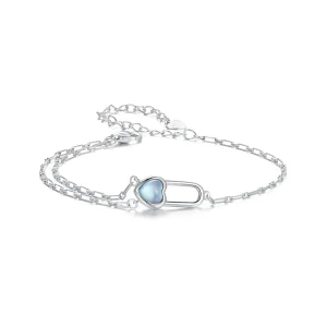 PANDORA Style Natural Aquamarine Bracelet - BSB191 (image for) PANDORA Style Natural Aquamarine Bracelet - BSB191
