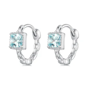 PANDORA Style Navy Princess Square Earrings - BSE1100 (image for) PANDORA Style Navy Princess Square Earrings - BSE1100