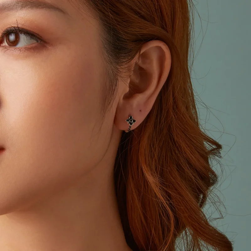 (image for) PANDORA Style Night Flower Earrings - SCE1801 - View 9