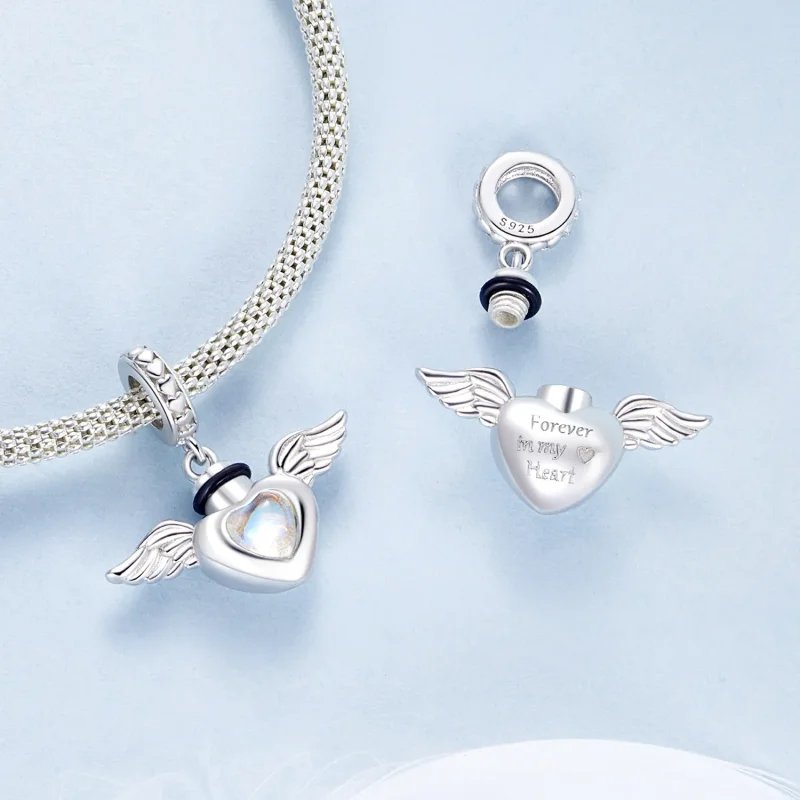 (image for) PANDORA Style Pet urn memorial box pendant - BSC1036 - View 4