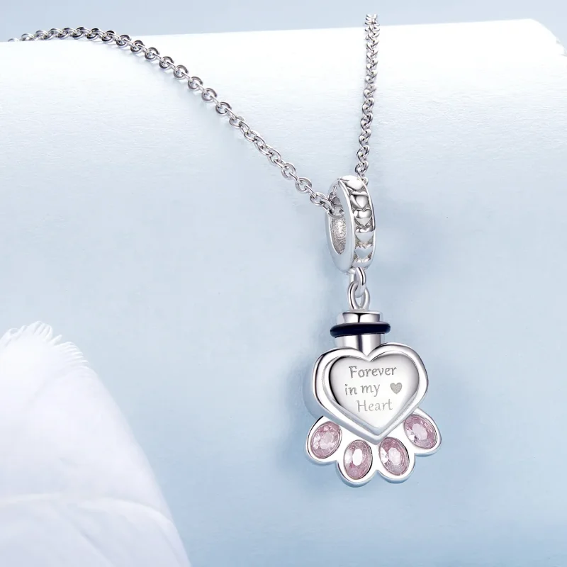 (image for) PANDORA Style Pet urn memorial box pendant - BSC1037 - View 2