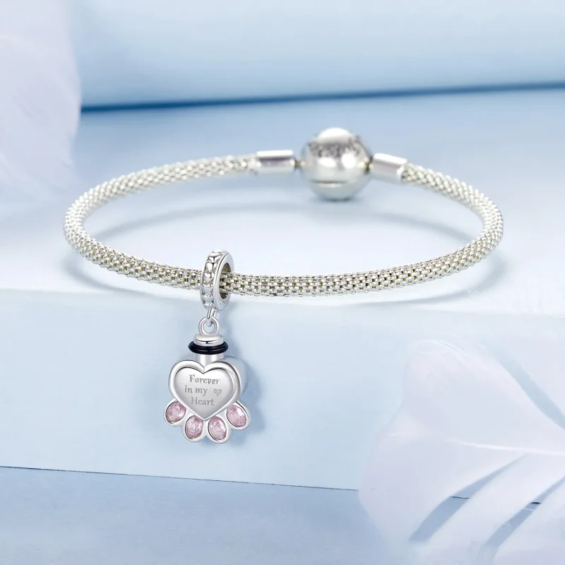 (image for) PANDORA Style Pet urn memorial box pendant - BSC1037 - View 3