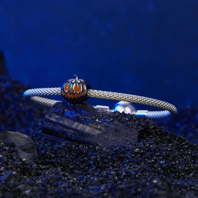 (image for) PANDORA Style Pumpkin Lantern Beads - SCC2899 - View 6