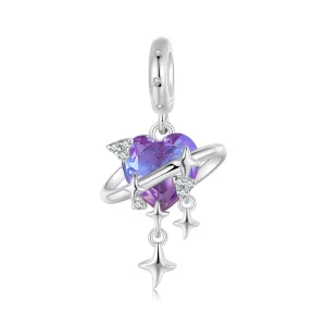 PANDORA Style Purple and pink gradient starry sky pendant - SCC2825 (image for) PANDORA Style Purple and pink gradient starry sky pendant - SCC2825