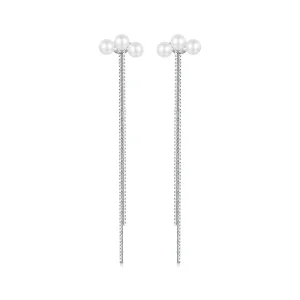 (image for) PANDORA Style Shell Pearl Tassel Earrings - SCE1777