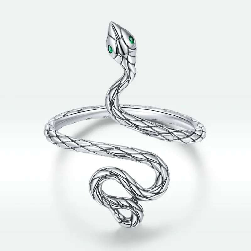 (image for) PANDORA Style Silver Snake Ring - BSR199 - View 3