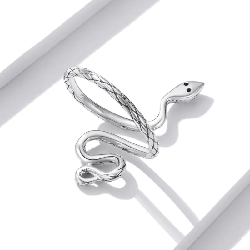 (image for) PANDORA Style Silver Snake Ring - BSR199 - View 4