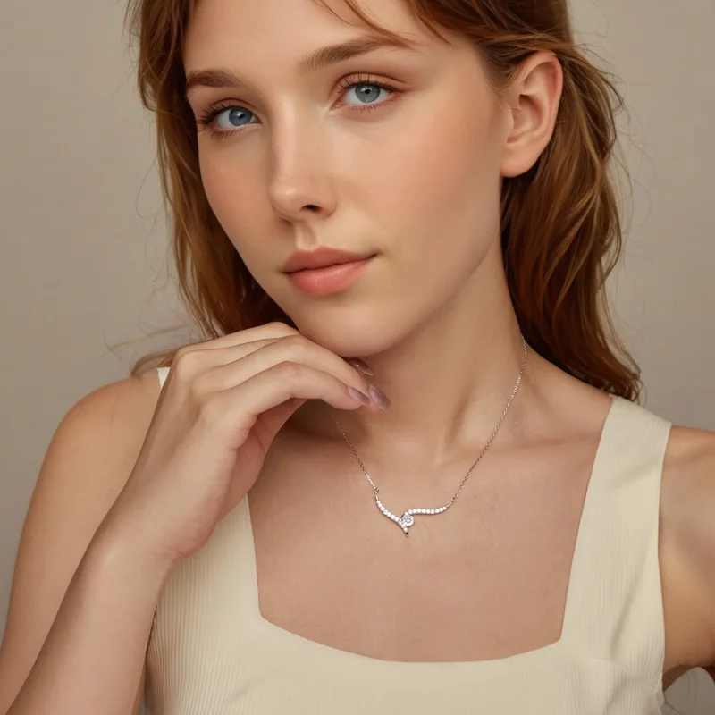 (image for) PANDORA Style Simple Line Necklace - BSN400 - View 6