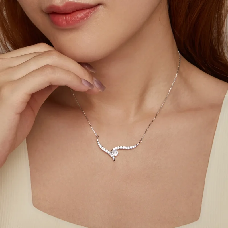 (image for) PANDORA Style Simple Line Necklace - BSN400 - View 7