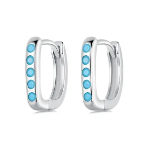 (image for) PANDORA Style Simple turquoise earrings - BSE1084-BU