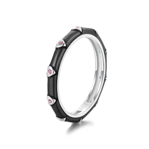 PANDORA Style Small love single ring - SCR1056-BK (image for) PANDORA Style Small love single ring - SCR1056-BK