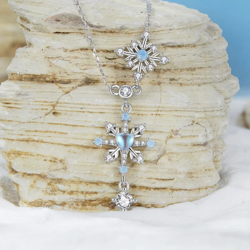 (image for) PANDORA Style Snowflake Necklace - BSN364 - View 2
